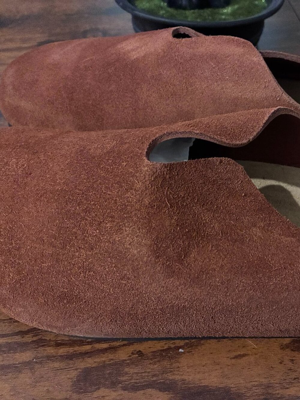 WP Standard Mr. Grumpy Leather Mules — Tobacco & Olive